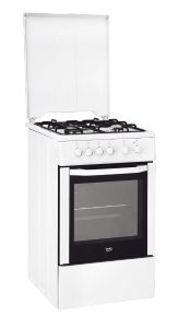 Koken Fornuis gas Beko FSG52020DW Koken Fornuis gas Beko FSG52020DW